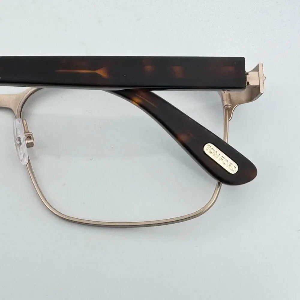 Tom Ford Eyeglass Frames TF5323 048 Dark Brown Square Blue Light Block 54mm